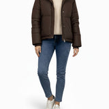 Thalia Brown Wind Breaker Puffer Jacket