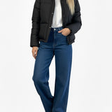 Iris Black Waterproof Puffer Jacket
