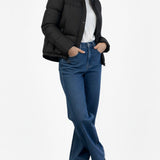 Iris Black Waterproof Puffer Jacket