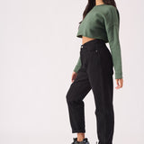 Aline Cropped Jumper – Green - JMOJO - Women's Cropped Jumper