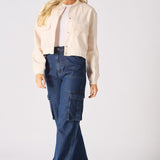BOMBER JACKET - BEIGE - JMOJO - Women's Bomber Jackets