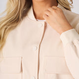 BOMBER JACKET - BEIGE - JMOJO - Women's Bomber Jackets