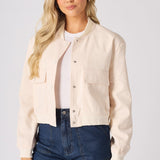 BOMBER JACKET - BEIGE - JMOJO - Women's Bomber Jackets