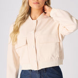 BOMBER JACKET - BEIGE - JMOJO - Women's Bomber Jackets