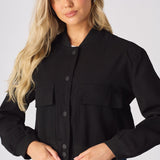 BOMBER JACKET - BLACK - JMOJO - Women's Bomber Jackets