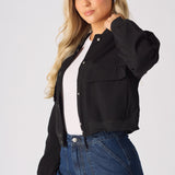 BOMBER JACKET - BLACK - JMOJO - Women's Bomber Jackets