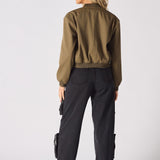 BOMBER JACKET - KHAKI - JMOJO - Women's Bomber Jackets