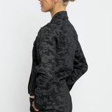 CAMO TRUCKER DENIM JACKET - BLACK - JMOJO - Women's Denim Jackets