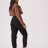 Ceris Cropped Jumper – Brown - JMOJO - Women's Cropped Jumper