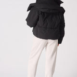 Cinder Puffer Hooded Jacket – Black - JMOJO - Women's puffer