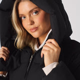 Cinder Puffer Hooded Jacket – Black - JMOJO - Women's puffer