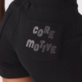 CORE MOTIVE SHORTS - BLACK - JMOJO - Women's Fleece Shorts