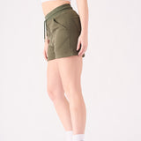 CORE MOTIVE SHORTS - KHAKI - JMOJO - Women's Fleece Shorts