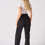 ELYSI High Rise Sculpt Wide Leg Jeans - Black Wash - JMOJO - Women's Wide Leg Jeans