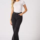 ELYSI High Rise Sculpt Wide Leg Jeans - Black Wash - JMOJO - Women's Wide Leg Jeans