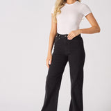 ELYSI High Rise Sculpt Wide Leg Jeans - Black Wash - JMOJO - Women's Wide Leg Jeans