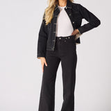 ELYSI High Rise Sculpt Wide Leg Jeans - Black Wash - JMOJO - Women's Wide Leg Jeans