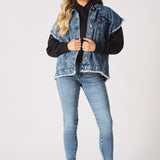 Ember Sleeveless Denim Gilet Jacket – Blue - JMOJO - Women's Denim Jacket