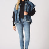 Ember Sleeveless Denim Gilet Jacket – Blue - JMOJO - Women's Denim Jacket