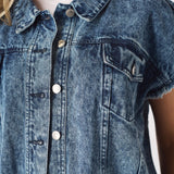 Ember Sleeveless Denim Gilet Jacket – Blue - JMOJO - Women's Denim Jacket