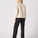 Mason 2 - in - 1 Reversible Denim Jacket – Beige & Black - JMOJO - Women's Denim Jacket Reversible