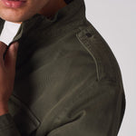 MILITARY DENIM JACKET - GREEN - JMOJO - Men's Cargo Denim Jackets