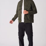 MILITARY DENIM JACKET - GREEN - JMOJO - Men's Cargo Denim Jackets