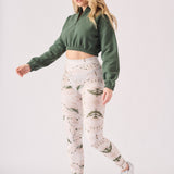 Noor Half Zip Sweatshirt – Green - JMOJO - Women's Copped Sweatshirts