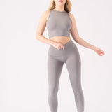 Nyla Deep Waistband Legging – Grey - JMOJO - Women's Athleisure Leggings
