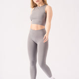 Nyla Deep Waistband Legging – Grey - JMOJO - Women's Athleisure Leggings