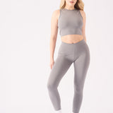 Nyla Deep Waistband Legging – Grey - JMOJO - Women's Athleisure Leggings