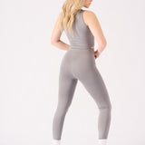 Nyla Deep Waistband Legging – Grey - JMOJO - Women's Athleisure Leggings