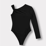 OFF THE SHOULDER BODYSUIT - BLACK - JMOJO - Women's bodysuit
