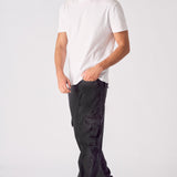 RELAXED FIT CARGO JEANS - BLACK - JMOJO - Men's Cargo Jeans