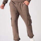 RELAXED FIT CARGO JOGGER - BROWN - JMOJO - Men's Cargo Joggers