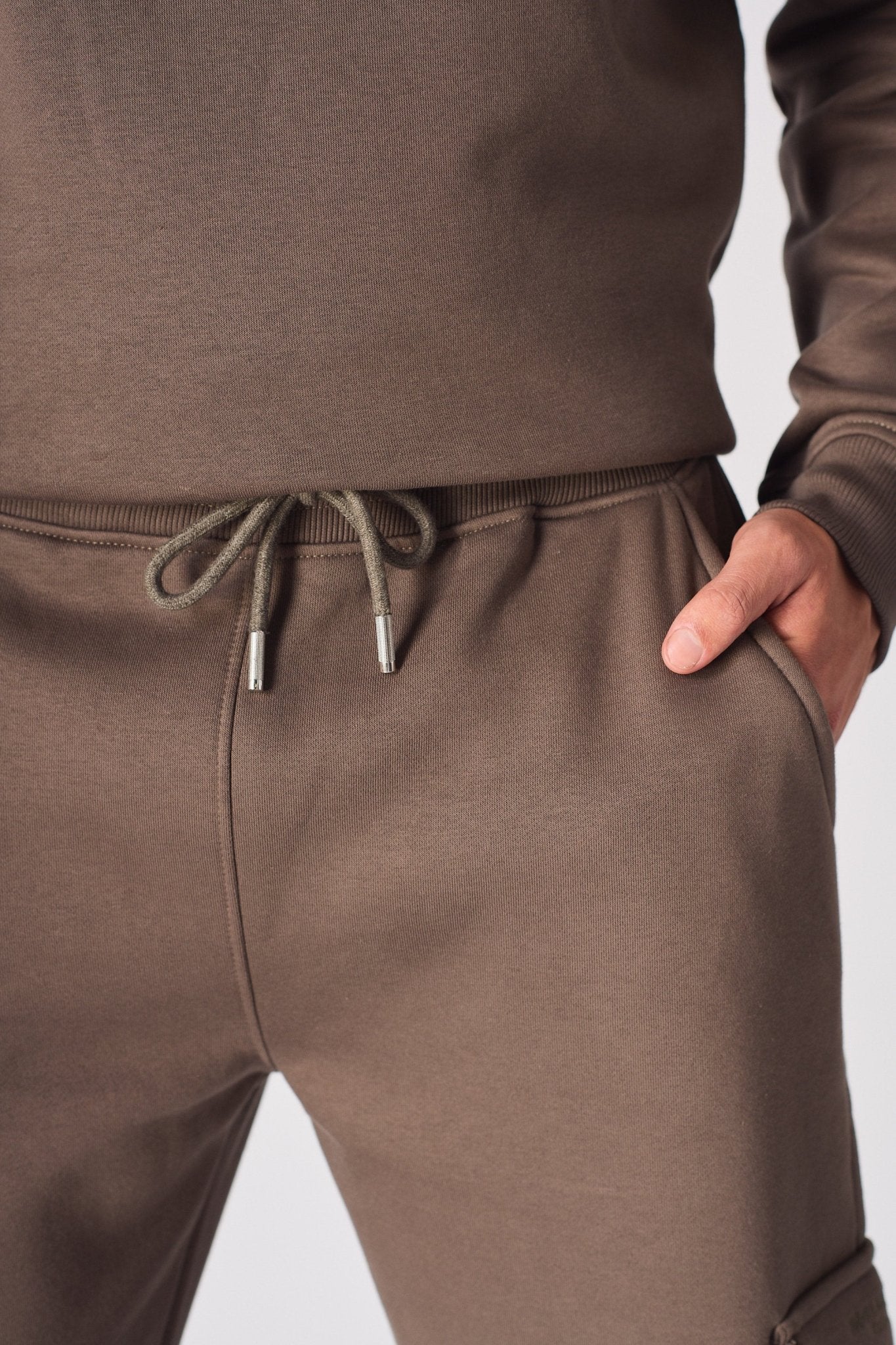 RELAXED FIT CARGO JOGGER - BROWN - JMOJO - Men's Cargo Joggers