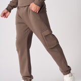 RELAXED FIT CARGO JOGGER - BROWN - JMOJO - Men's Cargo Joggers