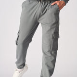 RELAXED FIT CARGO JOGGER - GREY - JMOJO - Men's Cargo Joggers