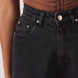 Selma Longline Denim Jorts – Black - JMOJO - Women's Denim Shorts