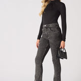 Thalia Long Sleeve High Neck Bodysuit – Black - JMOJO - Women's bodysuit