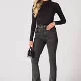 Thalia Long Sleeve High Neck Bodysuit – Black - JMOJO - Women's bodysuit