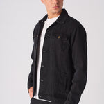 WESTERN DENIM JACKET - BLACK WASH - JMOJO - Men's Denim Jackets