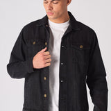 WESTERN DENIM JACKET - BLACK WASH - JMOJO - Men's Denim Jackets