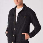 WESTERN DENIM JACKET - BLACK WASH - JMOJO - Men's Denim Jackets