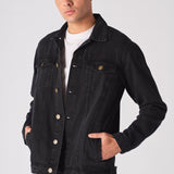 WESTERN DENIM JACKET - BLACK WASH - JMOJO - Men's Denim Jackets