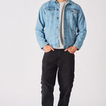 WESTERN DENIM JACKET - LIGHT BLUE - JMOJO - Men's Denim Jackets