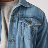 WESTERN DENIM JACKET - LIGHT BLUE - JMOJO - Men's Denim Jackets