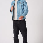 WESTERN DENIM JACKET - LIGHT BLUE - JMOJO - Men's Denim Jackets