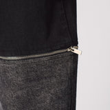 ZARIA 2 - in - 1 Detachable Wide Leg Jeans - Black Acid Wash - JMOJO - Women's Wide leg Jeans Detachable