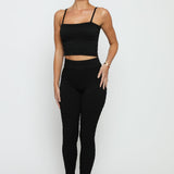 Aura Bubble Effect Legging – Black - JMOJO - Women's Athleisure Leggings